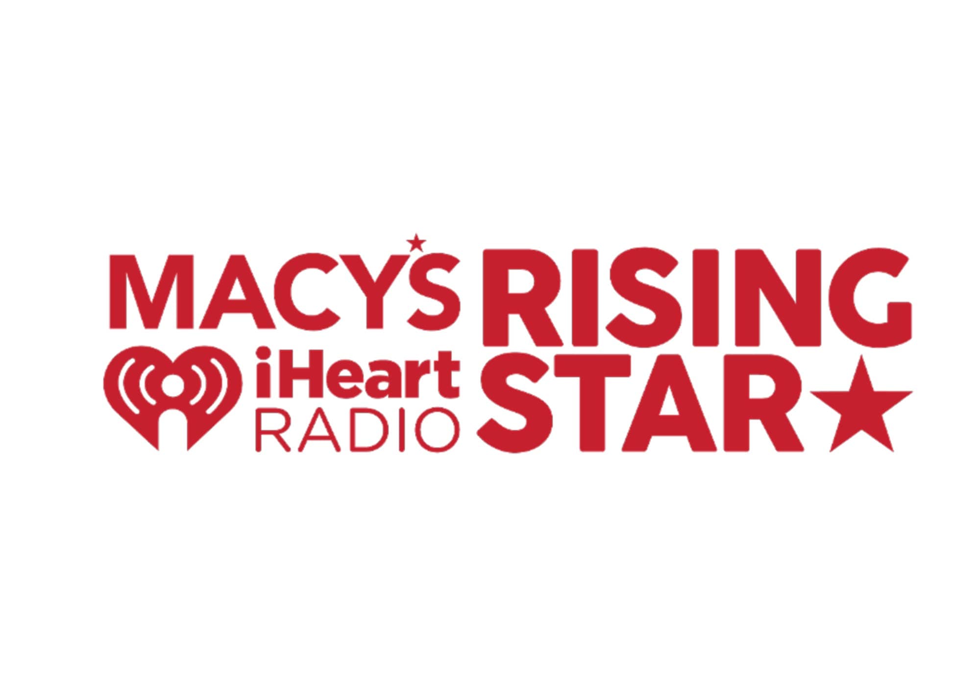 Macy's iHeartRadio Rising Star horizontal lockup