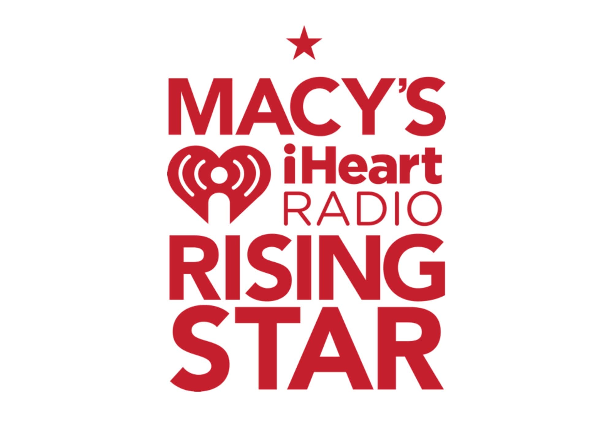 Macy's iHeartRadio Rising Star stacked lockup