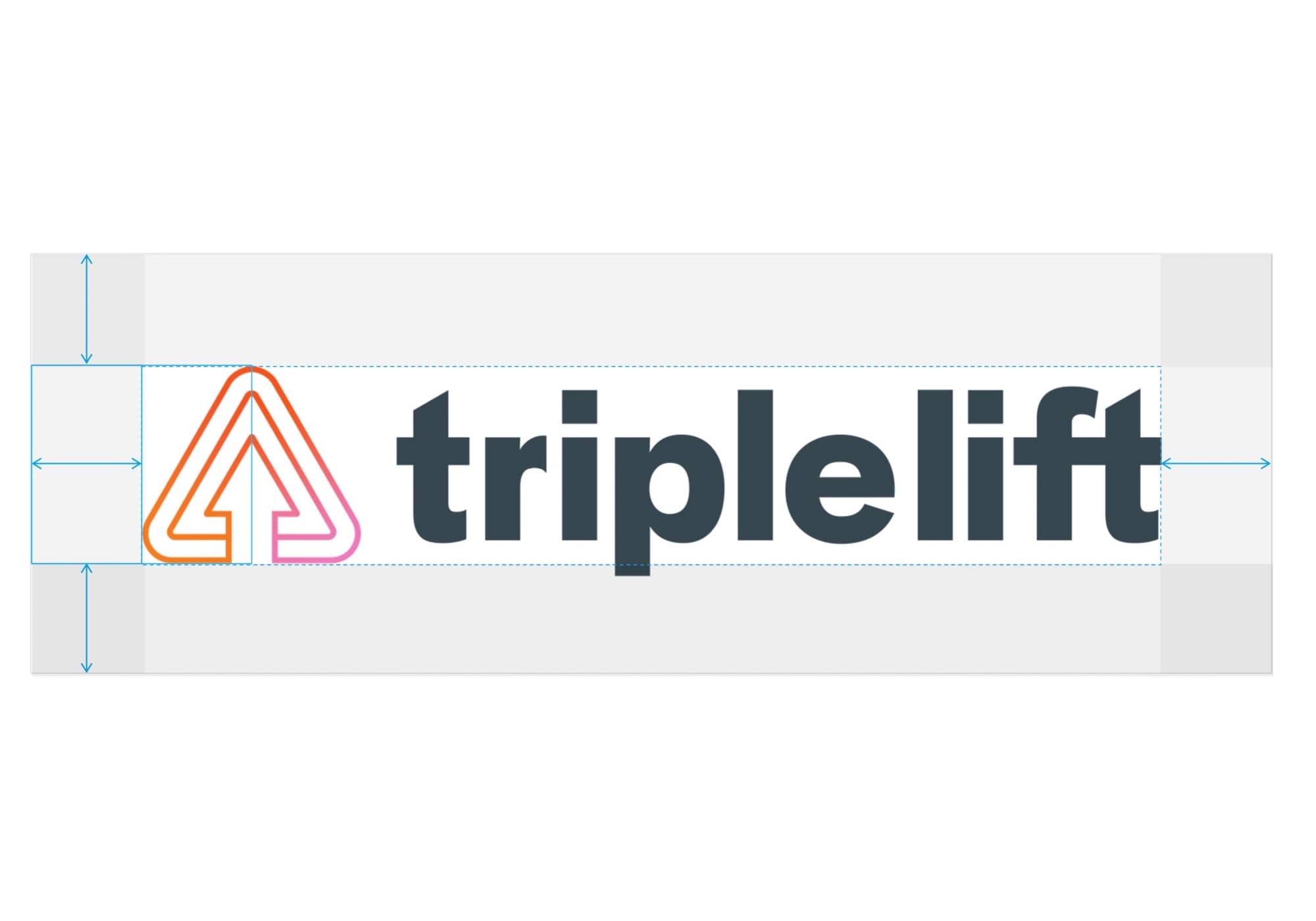 TripleLift horizontal logo spacing guide